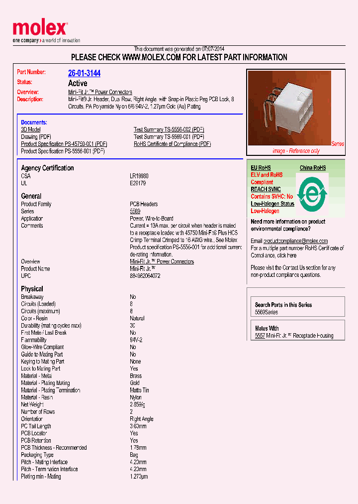 26-01-3144_8463933.PDF Datasheet