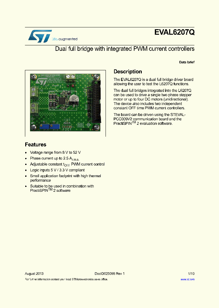 EVAL6207Q_8470153.PDF Datasheet