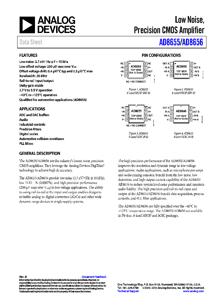 AD8656ARMZ_8471811.PDF Datasheet