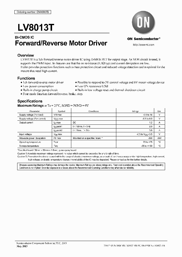 LV8013T_8474208.PDF Datasheet