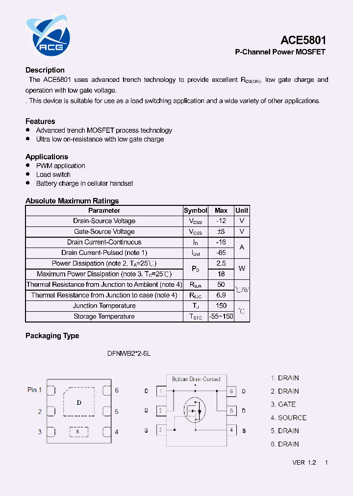 ACE5801-14_8484174.PDF Datasheet