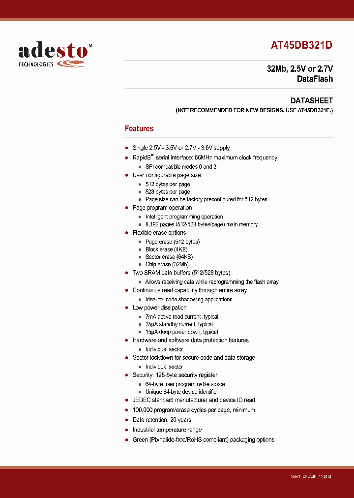 AT45DB321D-SU_8485505.PDF Datasheet