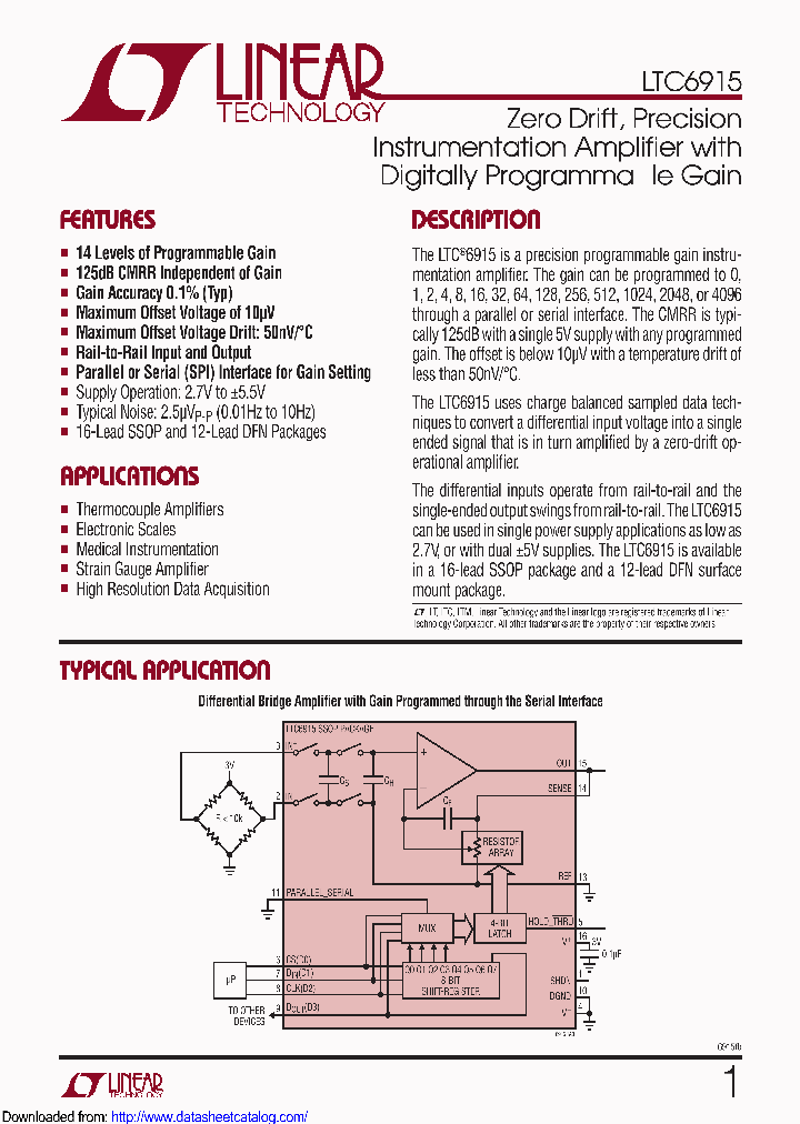 LTC6915HGNPBF_8488987.PDF Datasheet