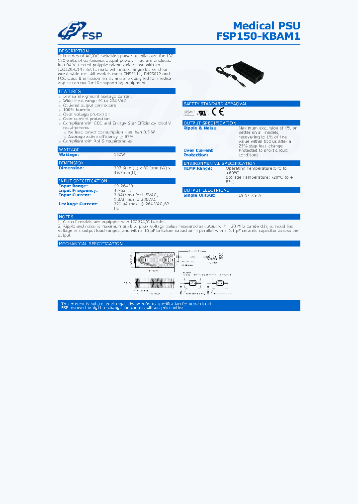 FSP150-KBAM1_8493977.PDF Datasheet