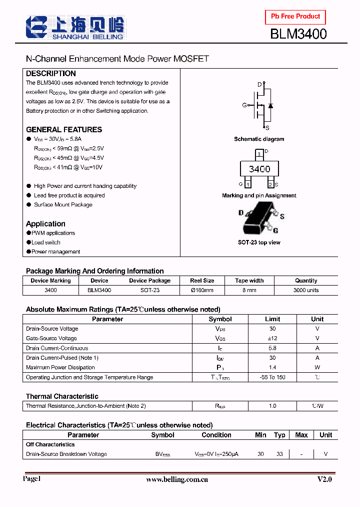 BLM3400_8508335.PDF Datasheet