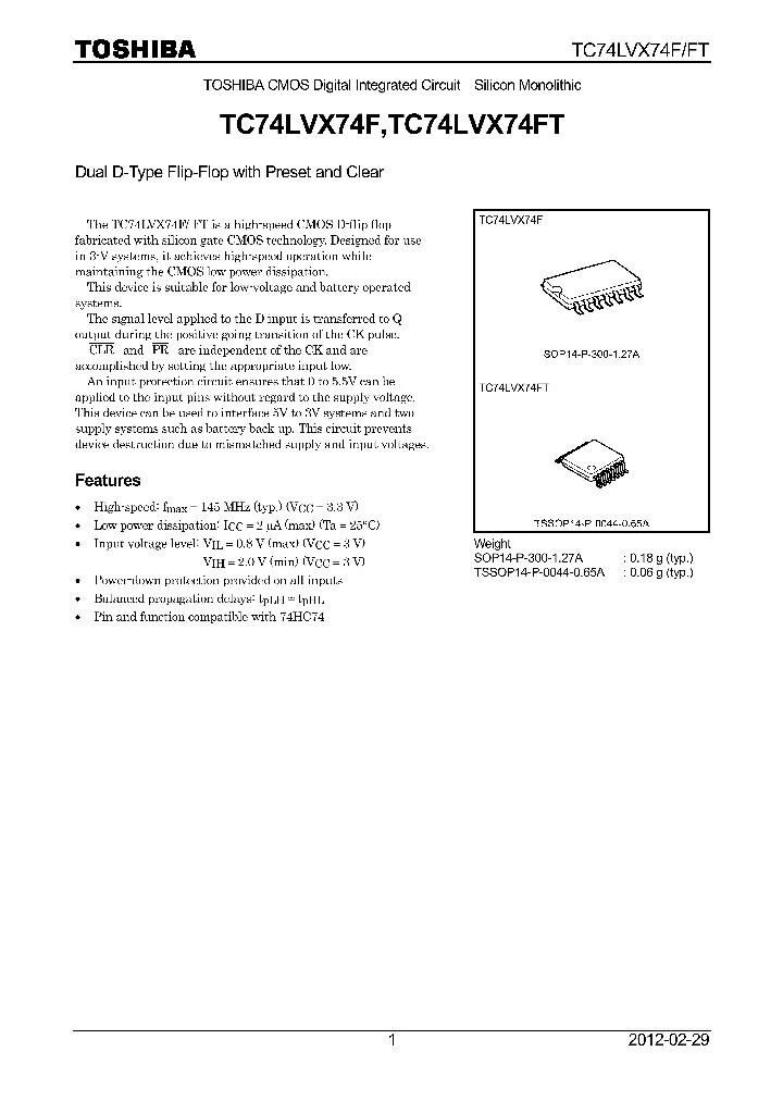 TC74LVX74FT-12_8516760.PDF Datasheet