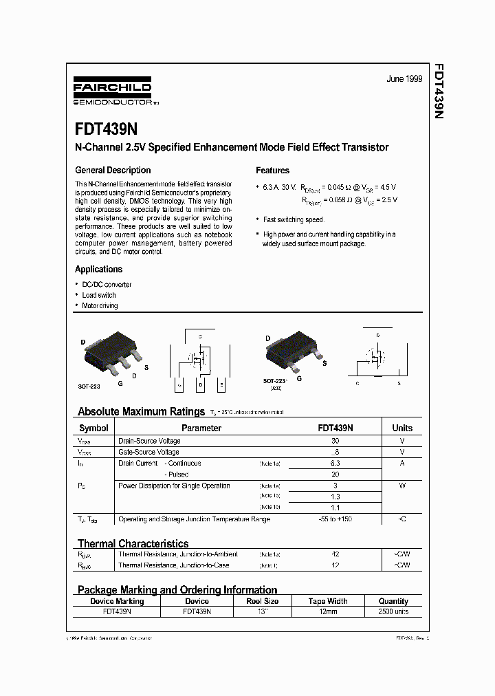 FDT439N_8517188.PDF Datasheet