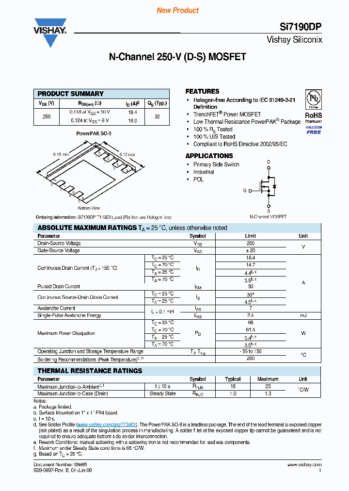 SI7190DP-T1-GE3_8523214.PDF Datasheet