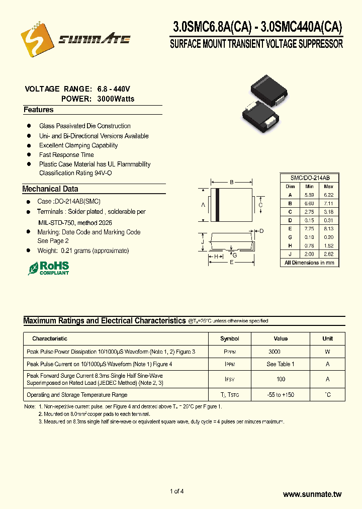 30SMC10_8526320.PDF Datasheet