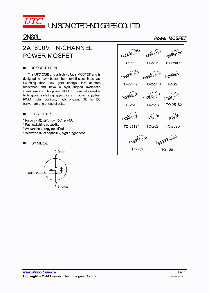 2N60LG-TMS2-T_8532750.PDF Datasheet