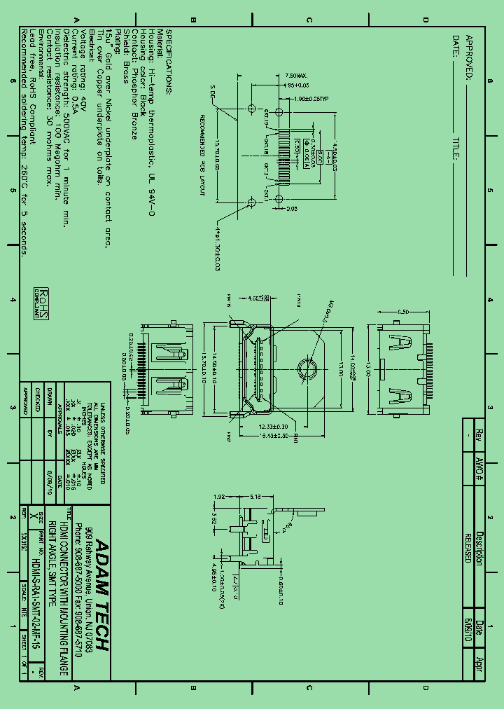HDMISRA1-SMT02-MF15_8544529.PDF Datasheet