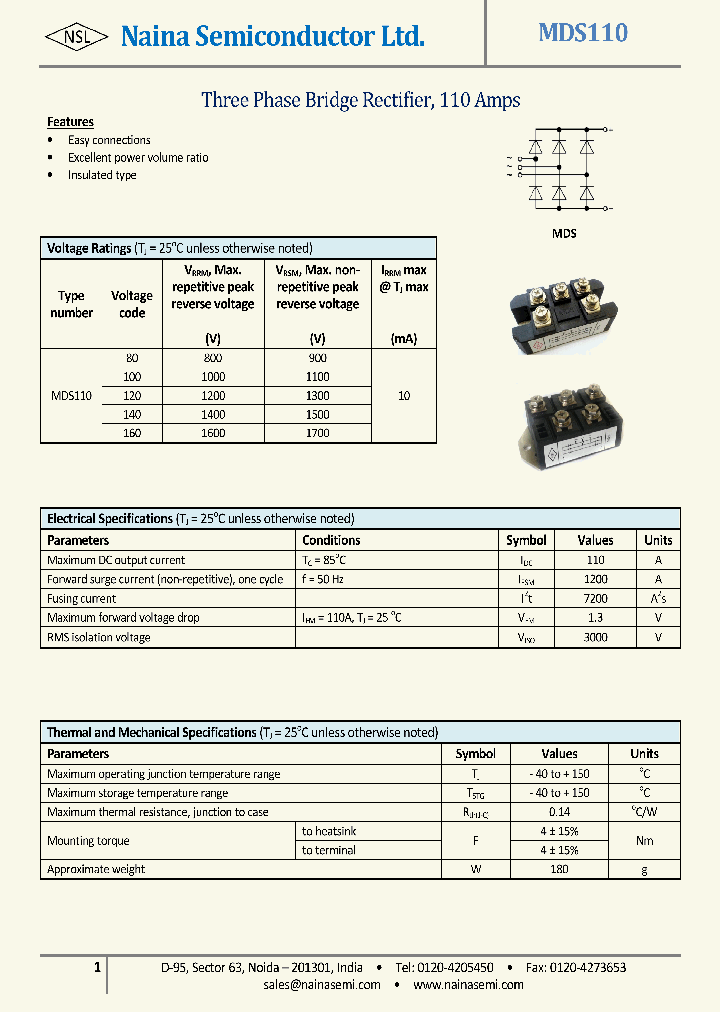 MDS110_8544810.PDF Datasheet