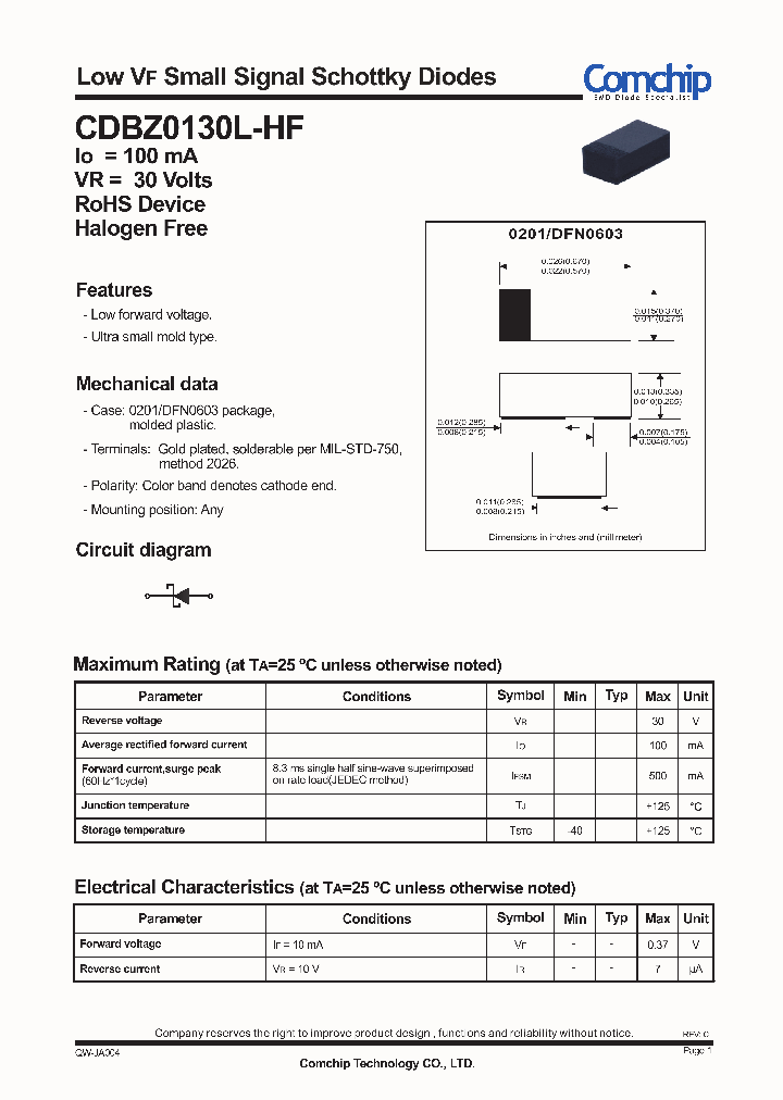 CDBZ0130L-HF_8552327.PDF Datasheet