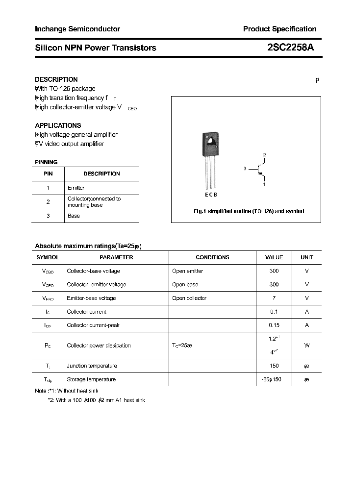 2SC2258A_8556587.PDF Datasheet