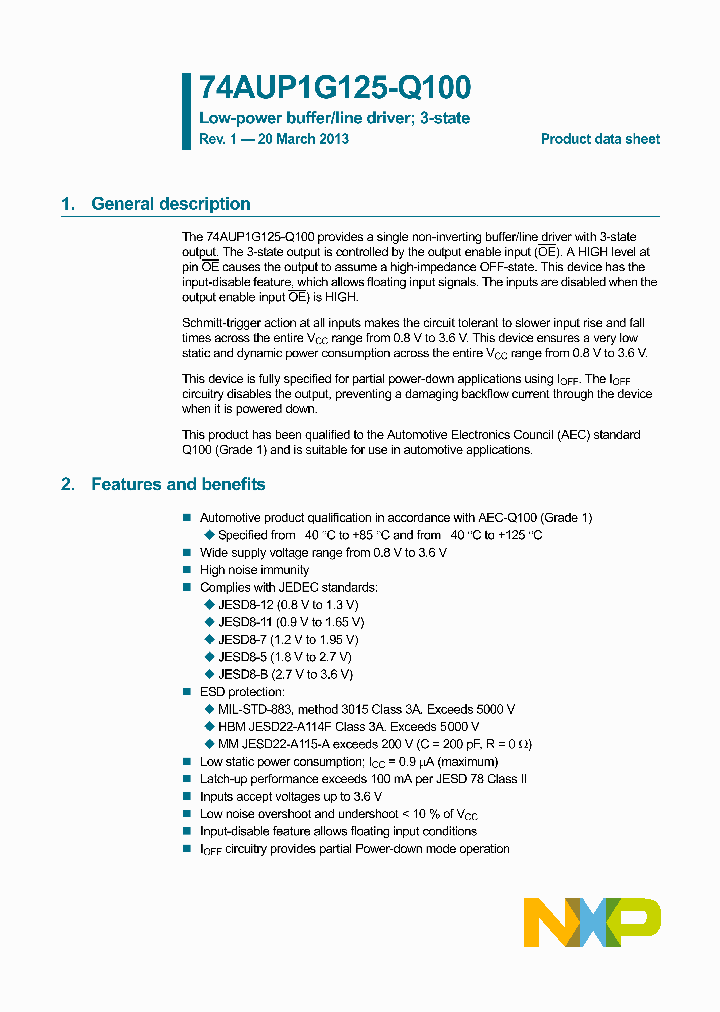 74AUP1G125GW-Q100_8570612.PDF Datasheet