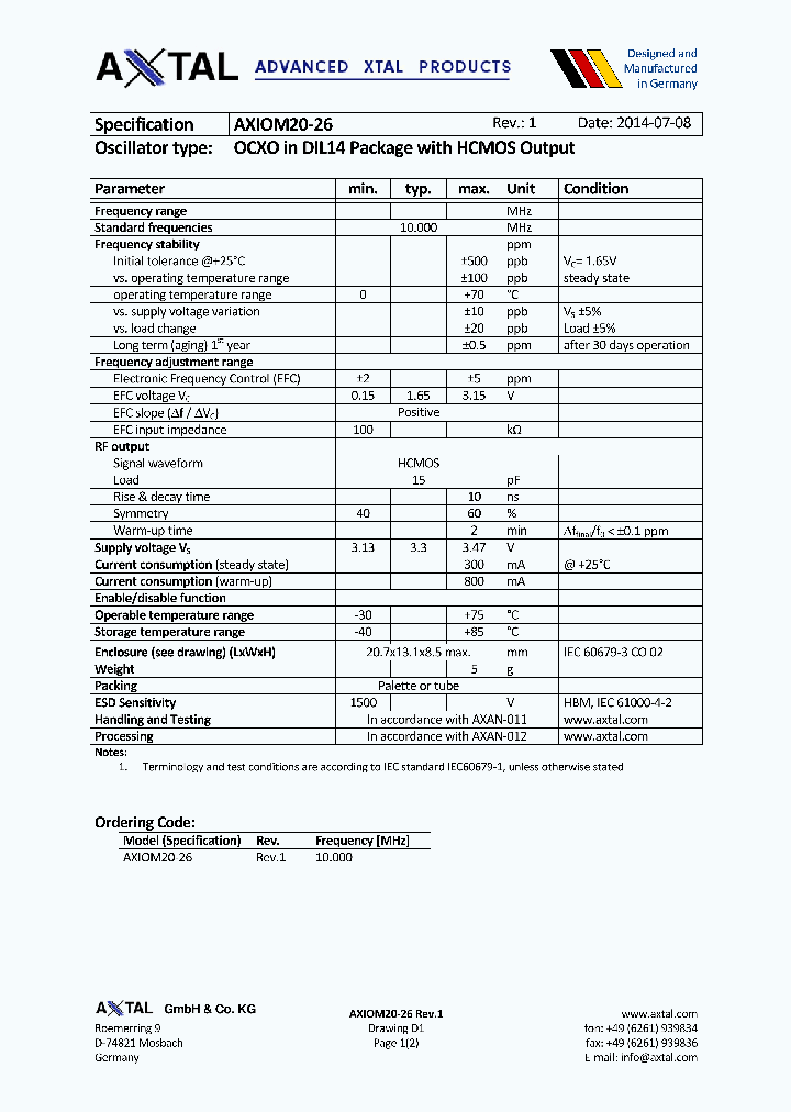 AXIOM20-26_8580729.PDF Datasheet