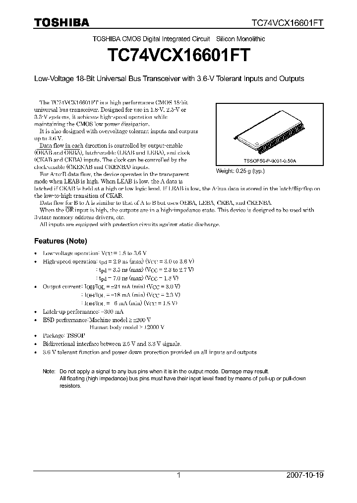 TC74VCX16601FT_8586434.PDF Datasheet