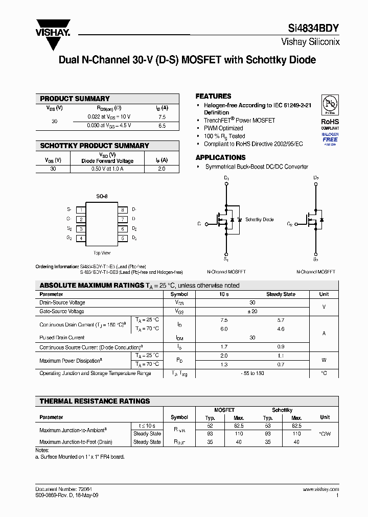 SI4834BDY-T1-E3_8591259.PDF Datasheet