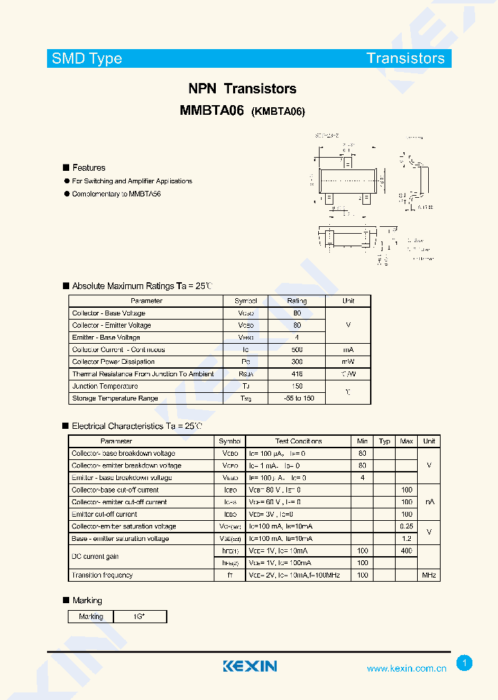 MMBTA06-3-15_8592383.PDF Datasheet