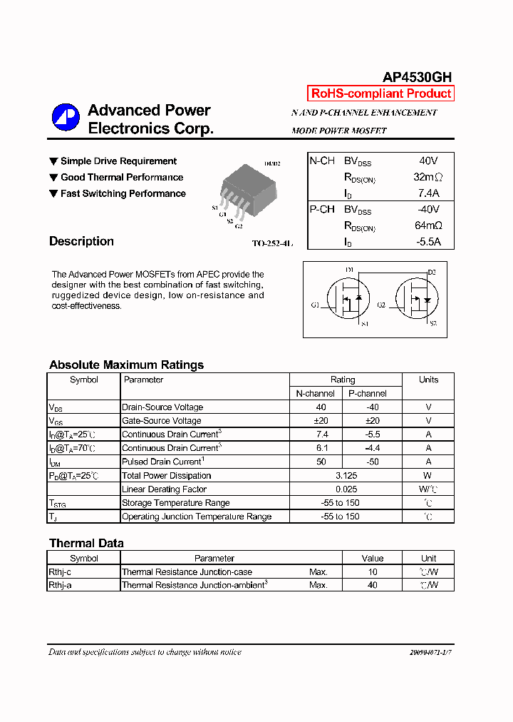 AP4530GH_8623015.PDF Datasheet