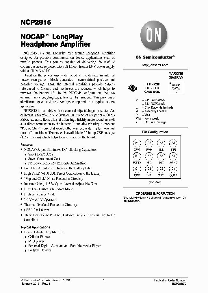 NCP2815BFCT2G_8632077.PDF Datasheet