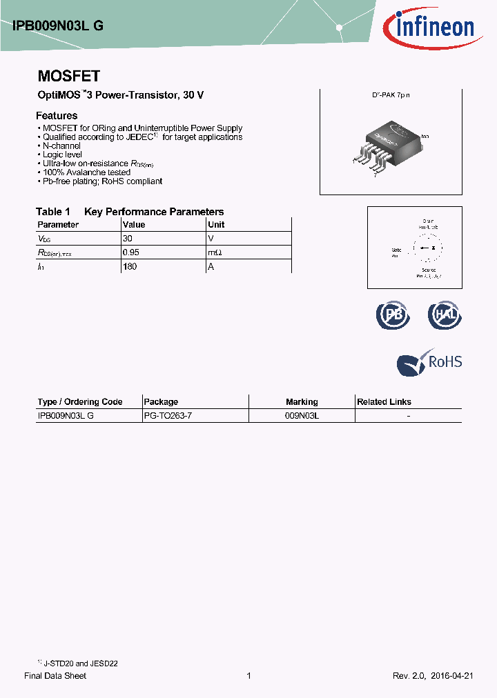 IPB009N03LG_8644514.PDF Datasheet