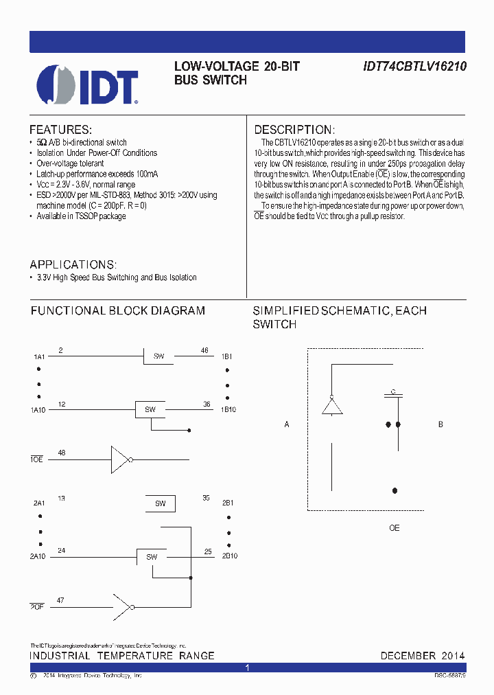 IDT74CBTLV16210PAG8_8662672.PDF Datasheet