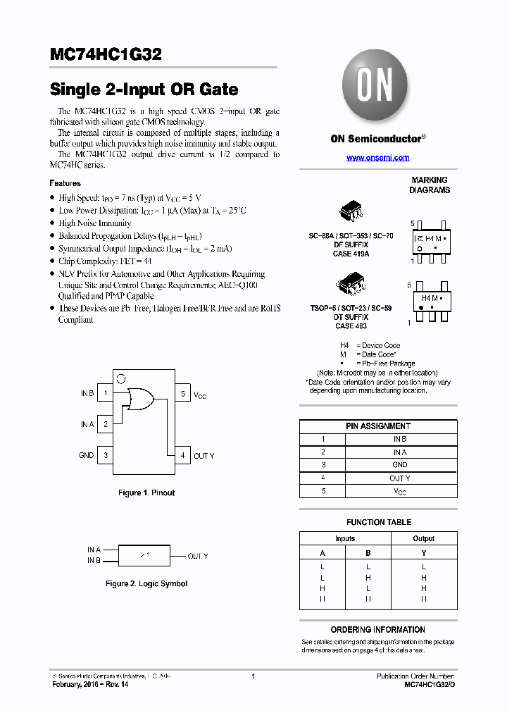 NLVHC1G32DFT2G_8669376.PDF Datasheet