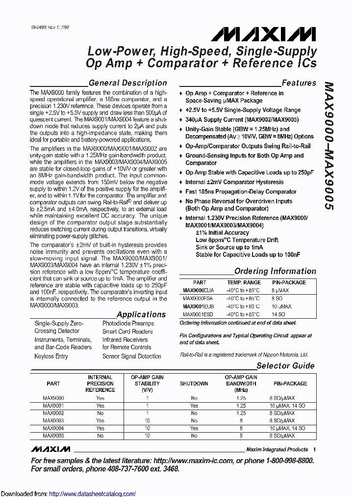 MAX9002EUAT_8693726.PDF Datasheet