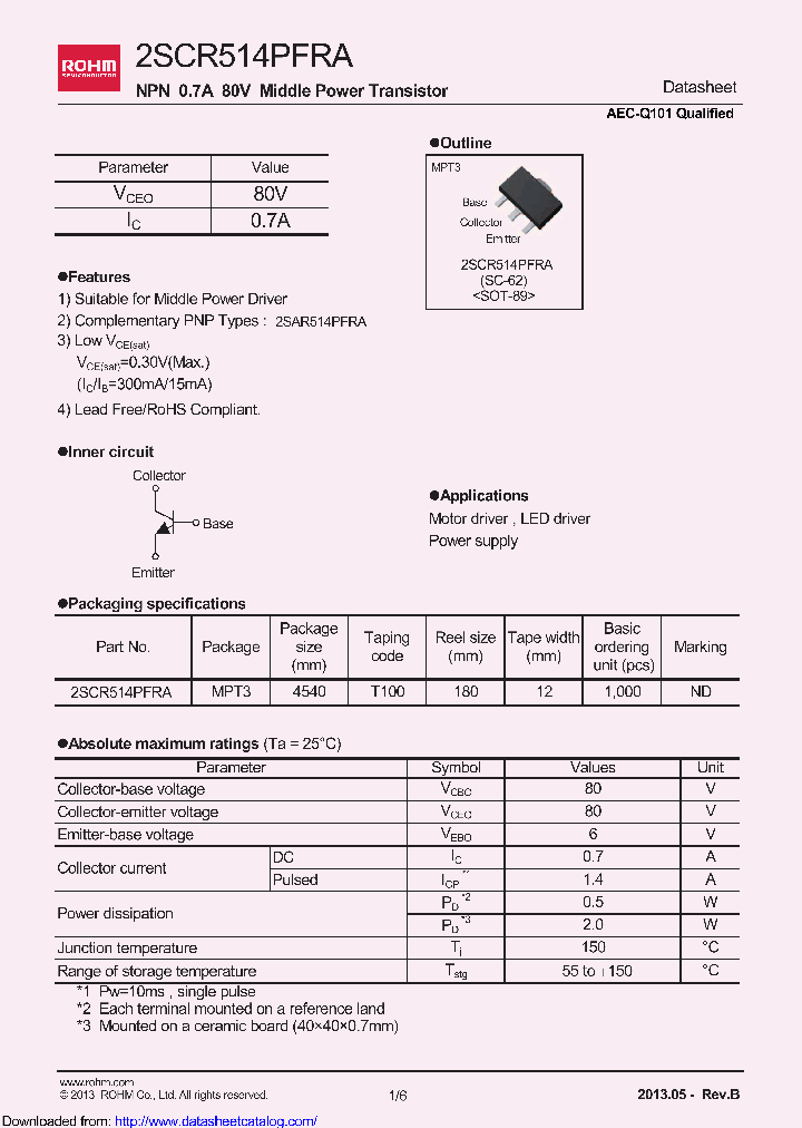 2SCR514PFRA_8696083.PDF Datasheet