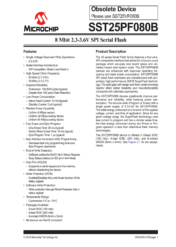 SST25PF080B-80-4C-QAE-T_8705277.PDF Datasheet