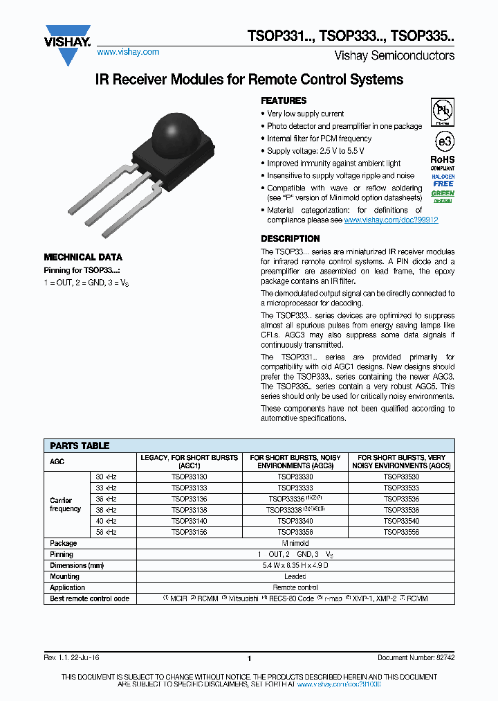 TSOP33533_8717201.PDF Datasheet