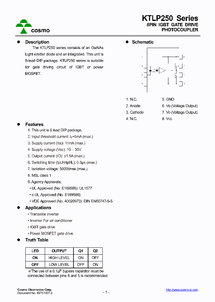 KTLP250TRU_8725040.PDF Datasheet