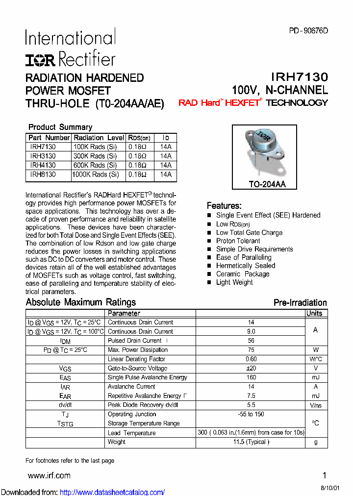 IRH3130_8726027.PDF Datasheet