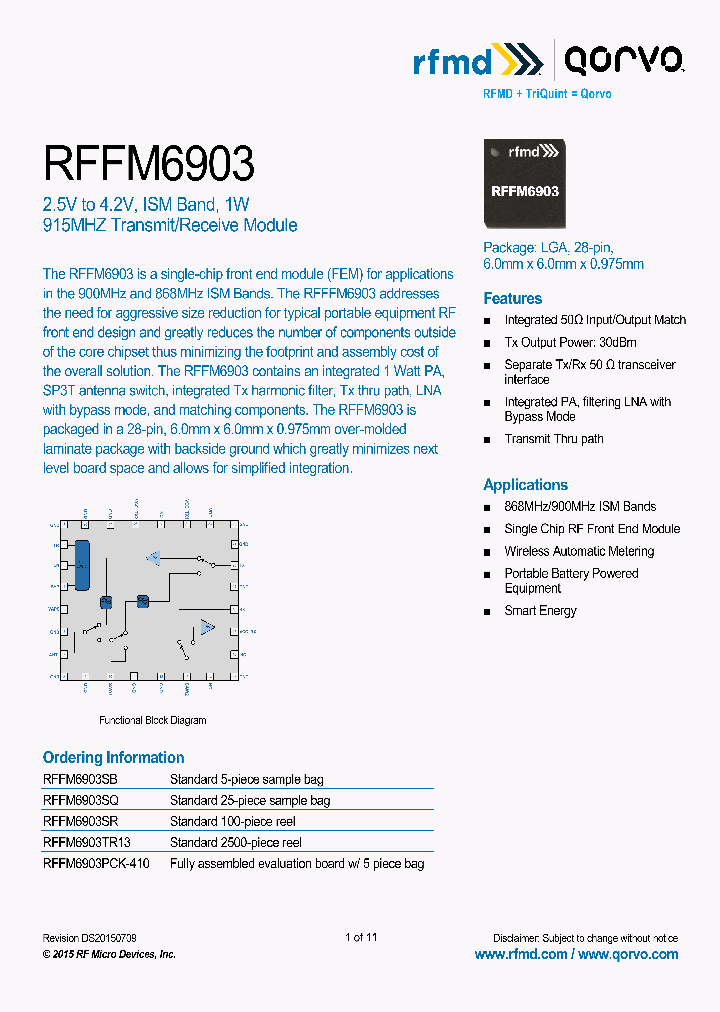 RFFM6903TR13_8737128.PDF Datasheet