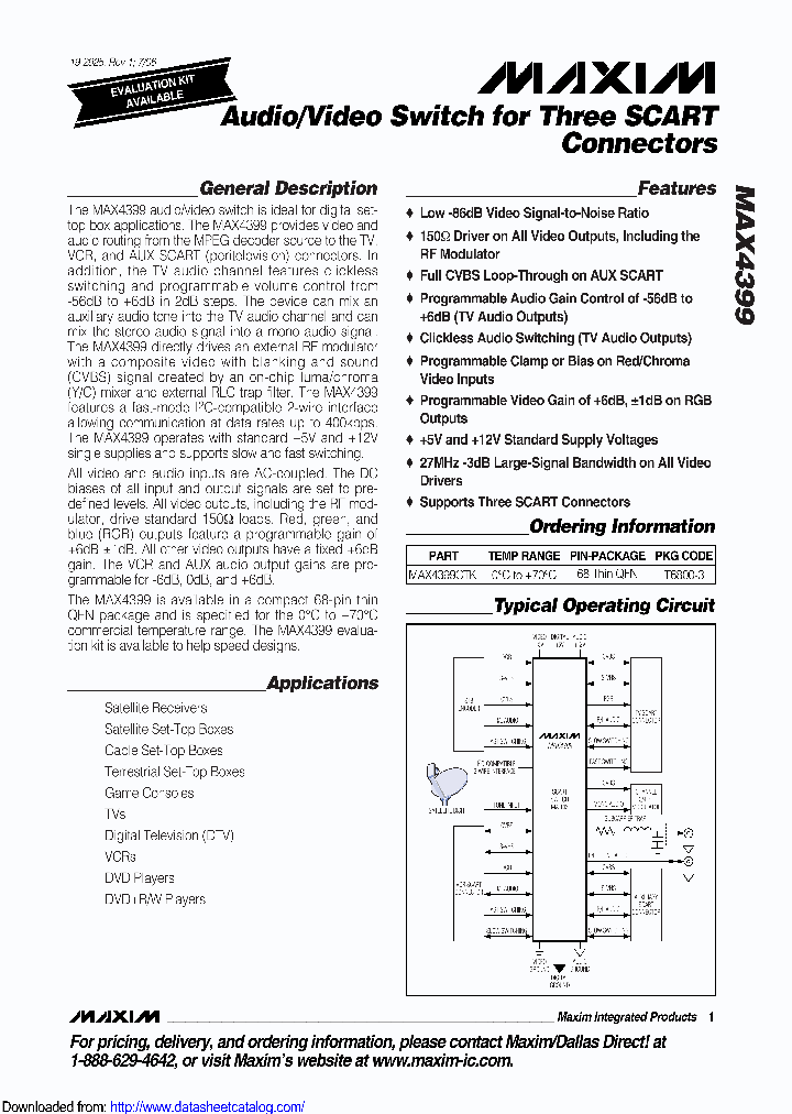 MAX4399CTK-D_8738184.PDF Datasheet