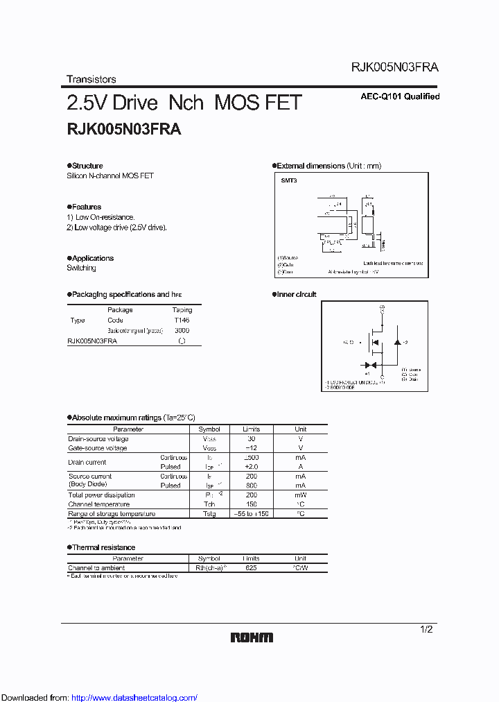 RJK005N03FRA_8745998.PDF Datasheet