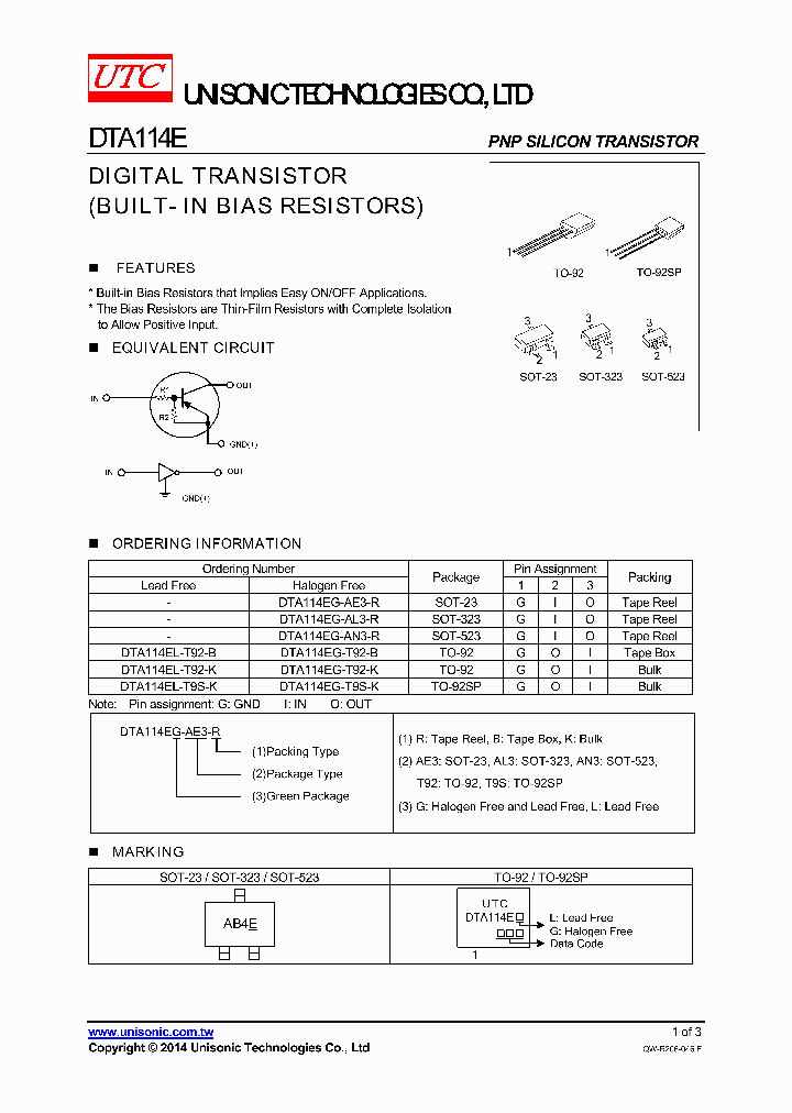 DTA114EL-T92-B_8761172.PDF Datasheet