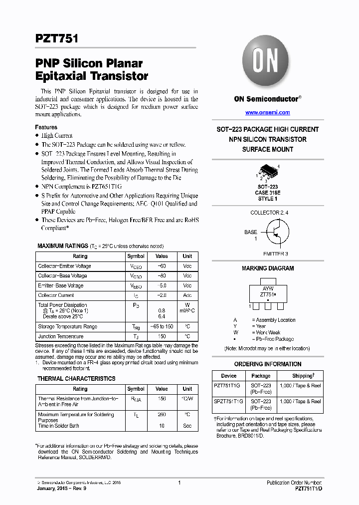 PZT751_8767070.PDF Datasheet