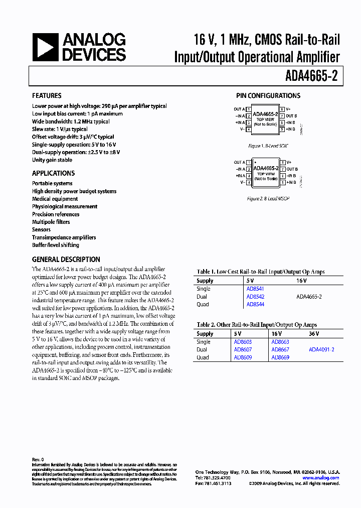 ADA4665-2ARZ_8777653.PDF Datasheet