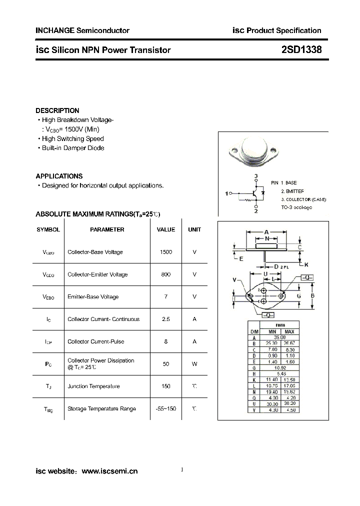 2SD1338_8783699.PDF Datasheet