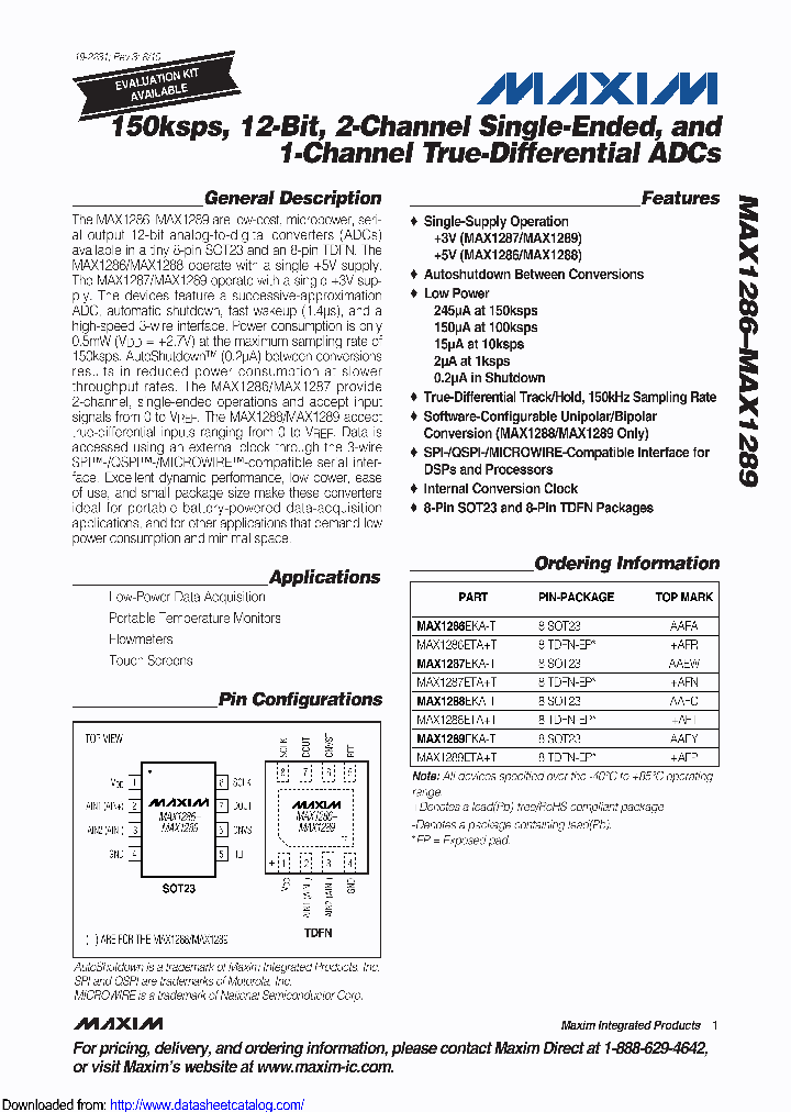 MAX1287EKAT_8795670.PDF Datasheet