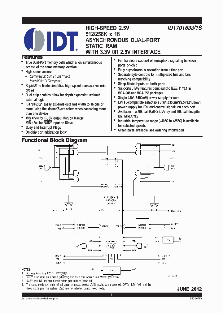 70T631S10BCG_8803014.PDF Datasheet