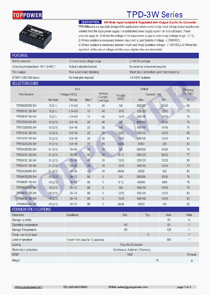 TPD482424D-3W_8806070.PDF Datasheet