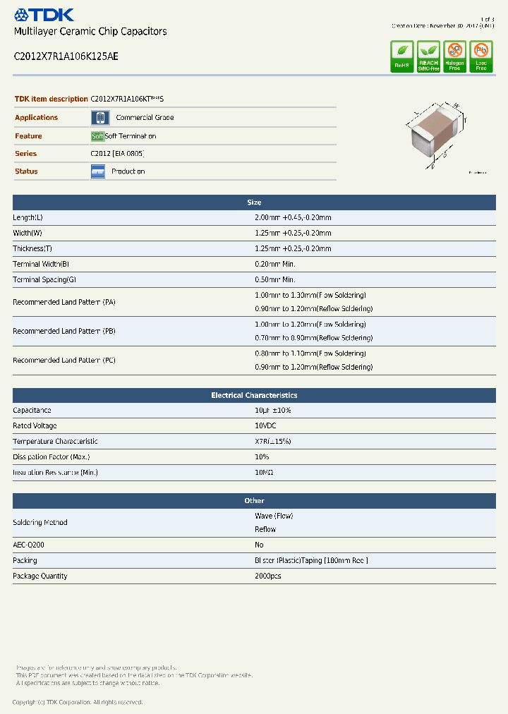 C2012X7R1A106K125AE_8827254.PDF Datasheet