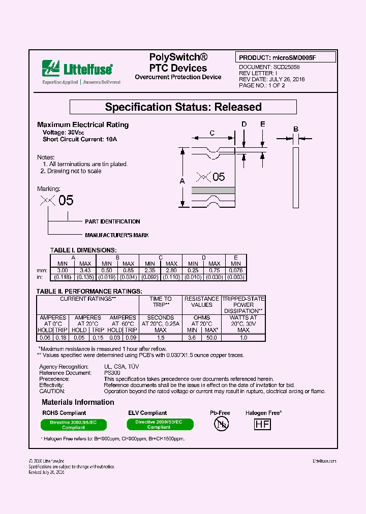 MICROSMD005F_8830351.PDF Datasheet