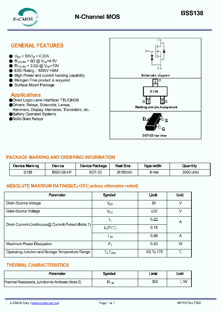 BSS138_8840296.PDF Datasheet