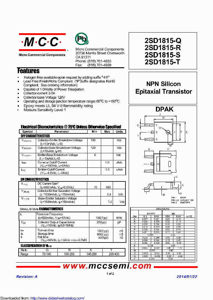 2SD1815-S_8841772.PDF Datasheet