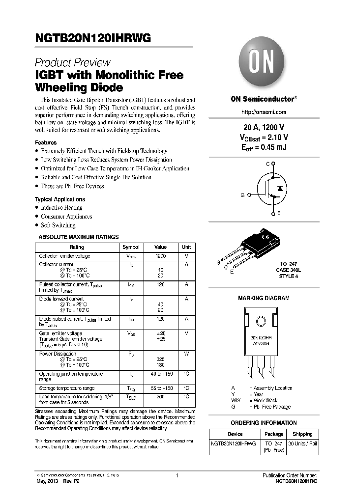 NGTB20N120IHR_8838193.PDF Datasheet