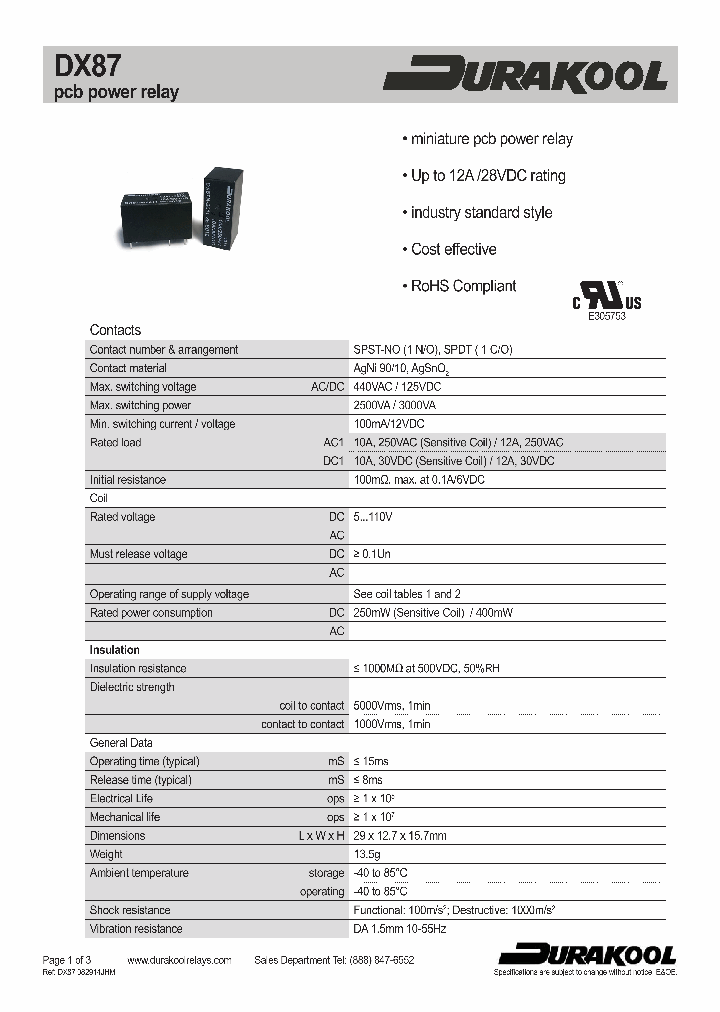 DX87L-2011-25-S006_8832837.PDF Datasheet